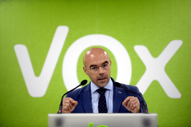 El portavoz del Comité de Acción Política de Vox, Jorge Buxadé