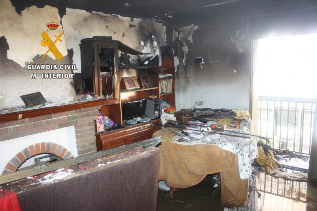 Incendio en una vivienda en Guadalupe