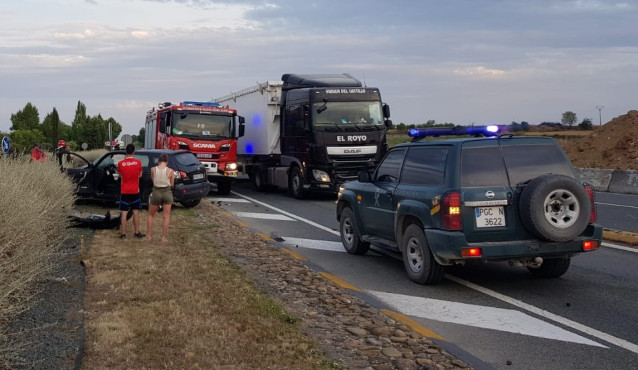 Imagen de un accidente de tráfico.