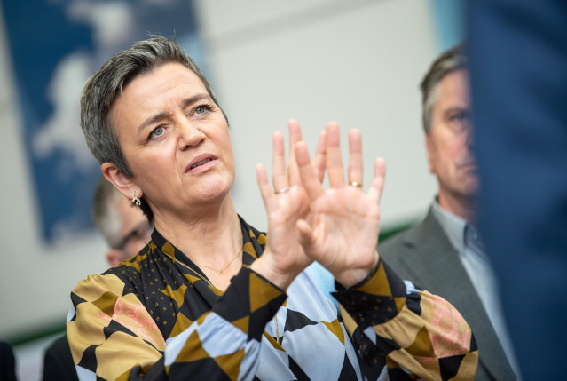 La vicepresidenta de la Comisión Europea responsable de Competencia, Margrethe Vestager