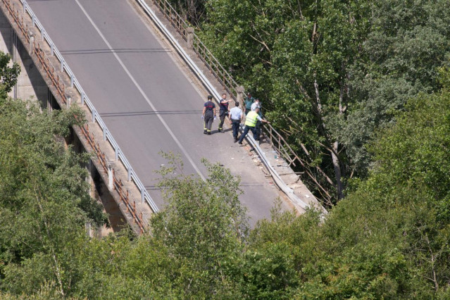Imagen de un accidente en carretera.
