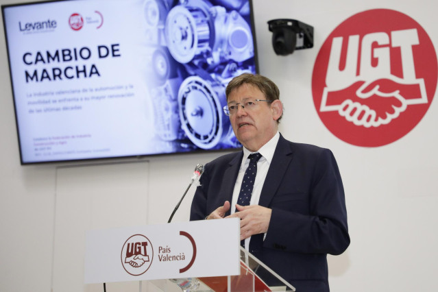 El 'president' Ximo Puig en la clausura de la mesa redonda 'Cambio de marcha'