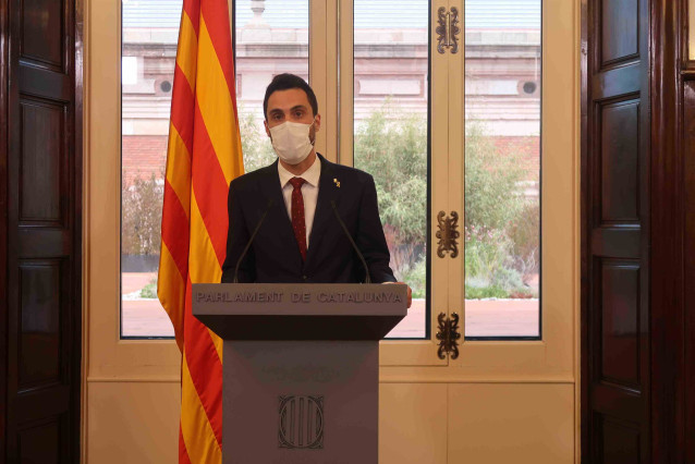 El presidente del Parlament, Roger Torrent