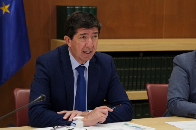 El vicepresidente de la Junta y líder de Cs en Andalucía, Juan Marín.