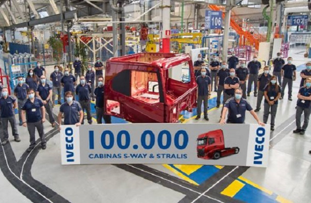 Cabina 100.000 de Iveco Valladolid.