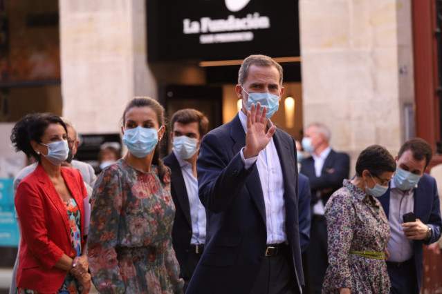 Los Reyes Don Felipe y Doña Letizia visitan la Fundación San Prudencio, en Vitoria-Gasteiz, Álava, Euskadi (España), a 17 de julio de 2020. La visita se incluye en la gira que los Reyes están realizando por el país para apoyar la actividad económica, soci