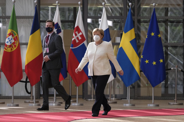 Merkel en Bruselas