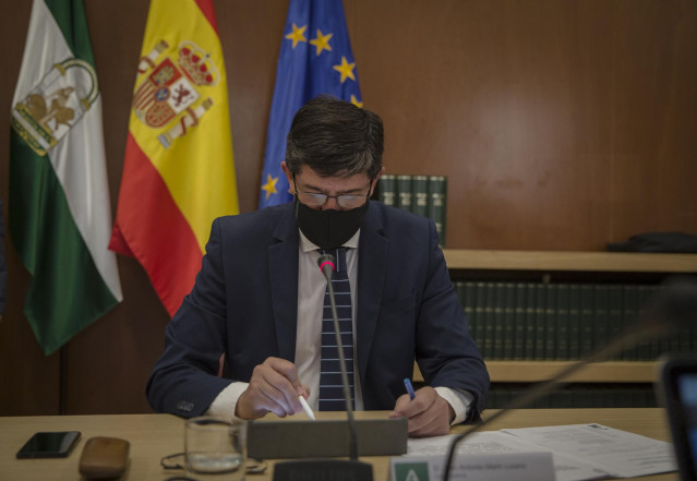 Juan Marín, este lunes en Sevilla