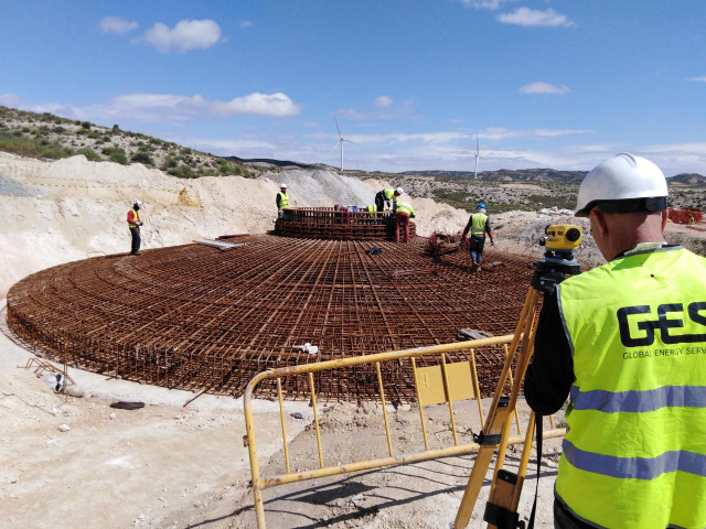 Parque eólico construido por GES.