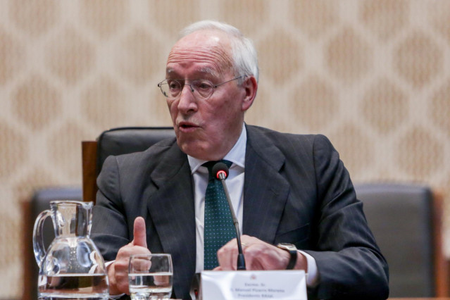 El presidente de la Real Academia de Jurisprudencia y Legislación de España (RAJyL), Manuel Pizarro. En Madrid (España) a 19 de febrero de 2020.