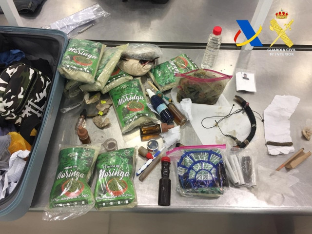 Sucesos.- Interceptados 37 kilos de ayahuasca en el aeropuerto de Barajas