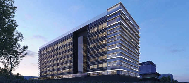 Uno de los edificios de oficinas de la socimi Saint Croix
