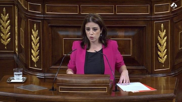 La vicesecretaria general del PSOE y portavoz en el Congreso, Adriana Lastra.