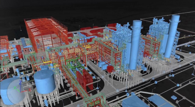 Sener, diseño en 3D de una central de ciclo combinado