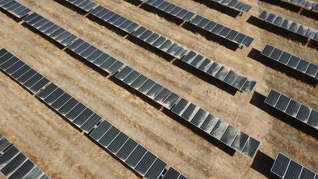 Imagen de una planta foltovoltaica de Endesa.