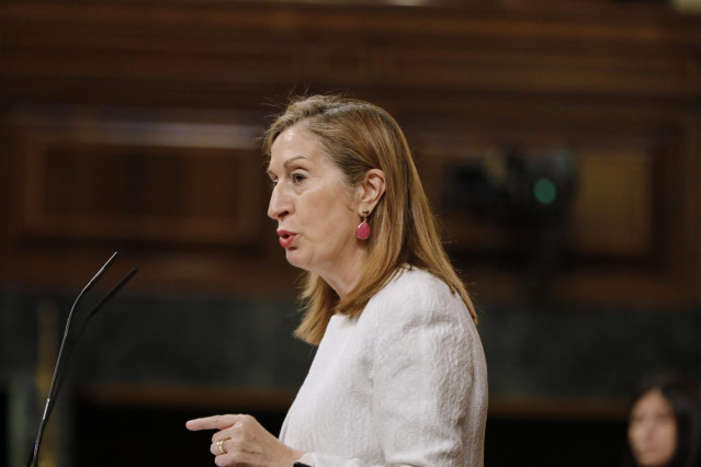 La vicepresidenta segunda del Congreso y diputada del PP, Ana Pastor, interviene durante una sesión plenaria en el Congreso de los Diputados, en Madrid (España), a 21 de julio de 2020. Durante el pleno, el Congreso debate y vota, para su aprobación defini
