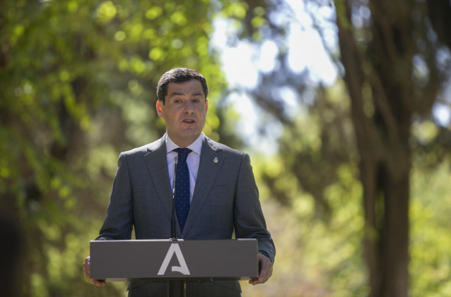 El presidente de la Junta de Andalucía, Juanma Moreno