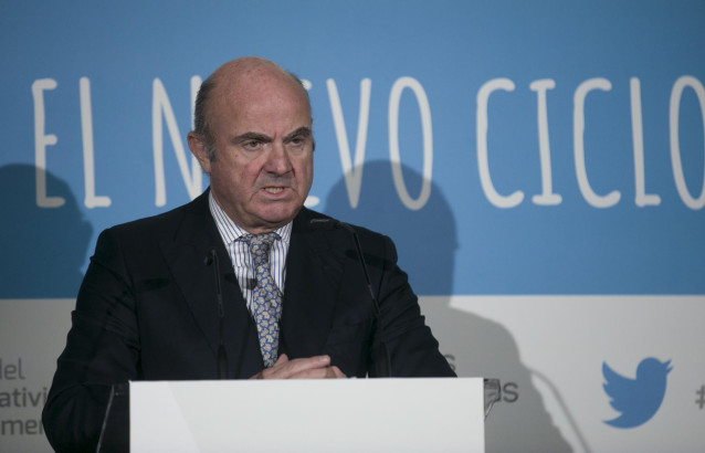 El exministro de Economía y actualmente vicepresidente del Banco Central Europeo, Luis de Guindos.