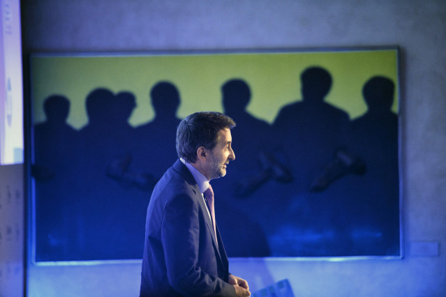 El consejero delegado de Repsol, Josu Jon Imaz, durante su intervención en la jornada 'RadarSeres' organizada por la Fundación Seres en el Teatro Real de Madrid (España), a 8 de octubre de 2019.
