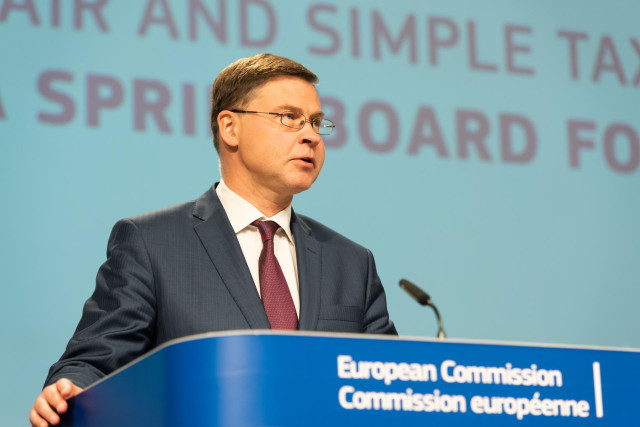 Valdis Dombrovskis, vicepresidente económico de la Comisión Europea
