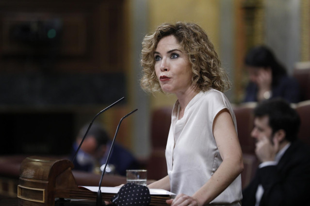 Marta Martín, diputada de Ciudadanos por Alicante, durante una intervención en el Pleno del Congreso.