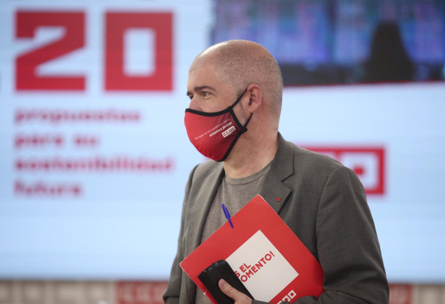 El secretario general de CCOO, Unai Sordo.