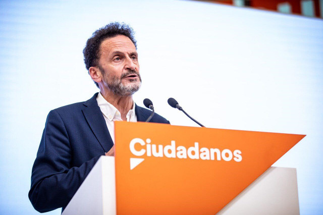 El portavoz adjunto de Ciudadanos en el Congreso Edmundo Bal, en una rueda de prensa en la sede del partido en Madrid