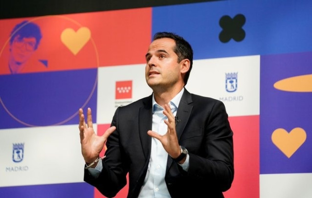 Foto recurso del vicepresidente de la Comunidad, Ignacio Aguado, en la presentación de 'Sondersland'