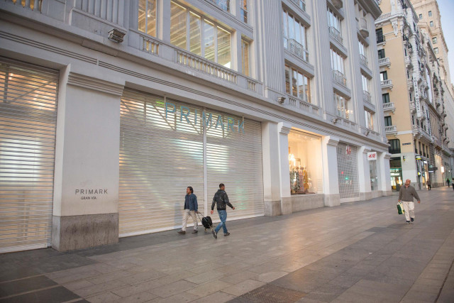 Negocios cerrados en el centro de Madrid