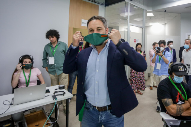El presidente de Vox, Santiago Abascal