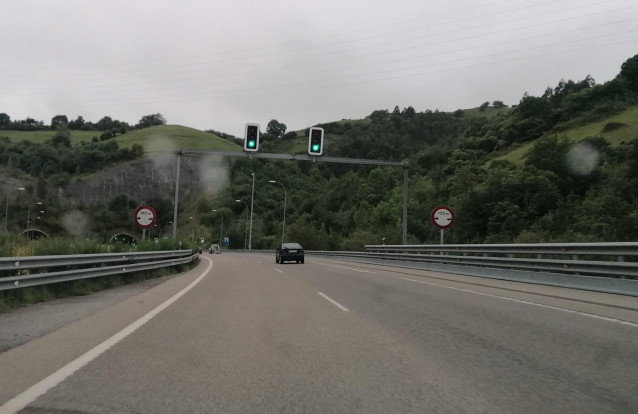 Imagen de una carretera asturiana.