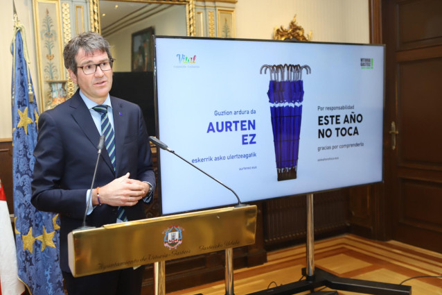 El alcalde de Vitoria, Gorka Urtaran, PRESENTA la campaña