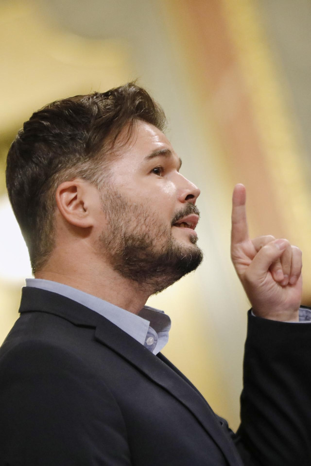 El portavoz de ERC en el Congreso, Gabriel Rufián.