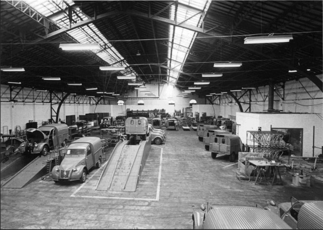 Imagen de la producción de furgonetas de Citroën.