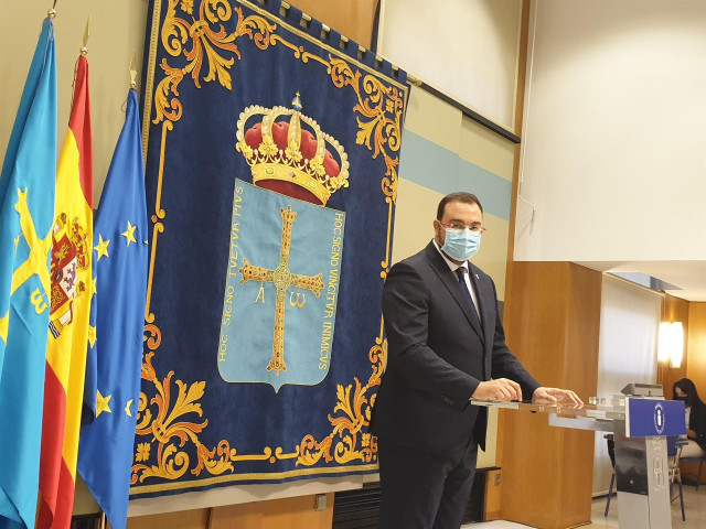 El presidente del Principado, Adrián Barbón