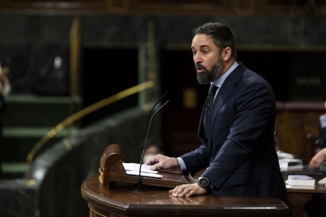 El presidente de Vox, Santiago Abascal