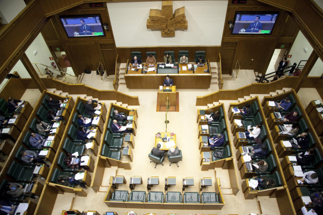 Pleno en el Parlamento Vasco
