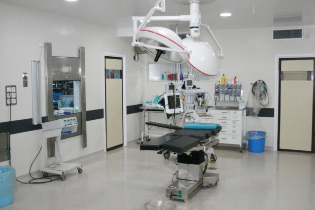 Quirófano del hospital de Puertollano.
