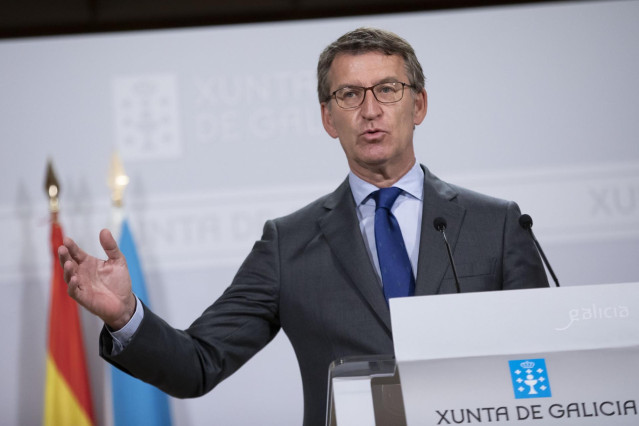 Alberto Núñez Feijóo, presidente de la Xunta en funciones, pide un 