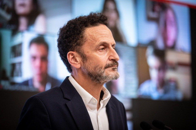 El portavoz adjunto de Ciudadanos en el Congreso de los Diputados, Edmundo Bal, en rueda de prensa en la sede del partido.