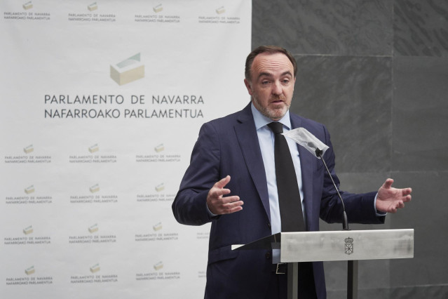 El presidente de UPN y portavoz parlamentario de Navarra Suma, Javier Esparza