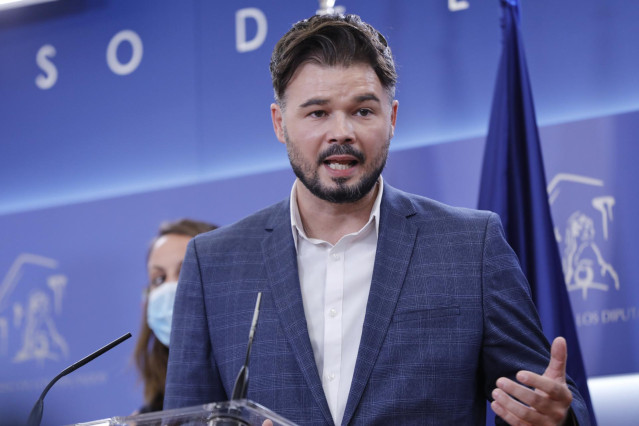 El portavoz de ERC en el Congreso, Gabriel Rufián