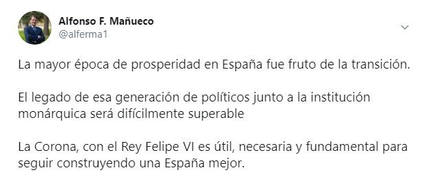 Ccaprtua del Tuit de Alfonso Fernández Mañueco.