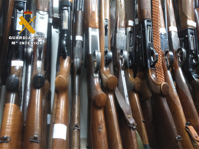 Imagen de archivo de una operación contra el tráfico ilícito de armas