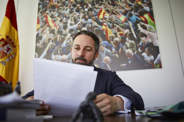 El presidente de Vox, Santiago Abascal