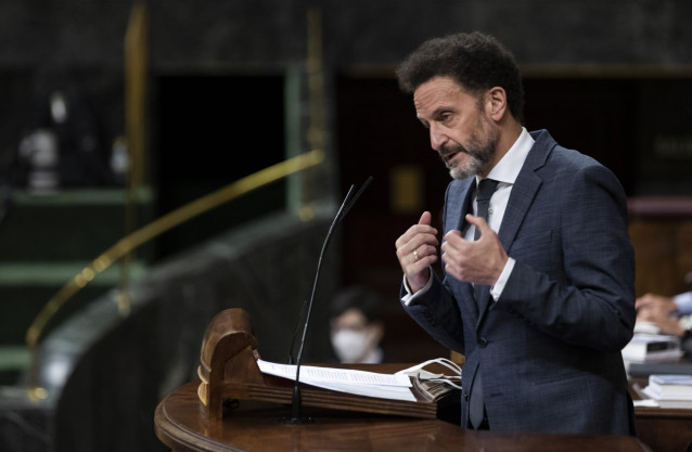 El portavoz adjunto de Ciudadanos en el Congreso de los Diputados, Edmundo Bal, interviene desde la tribuna en una sesión plenaria en el Congreso, en Madrid (España), a 29 de julio de 2020.