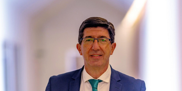 Entrevista al  vicepresidente de la Junta y consejero de Turismo, Regeneración, Justicia y Administración Local, Juan Marín