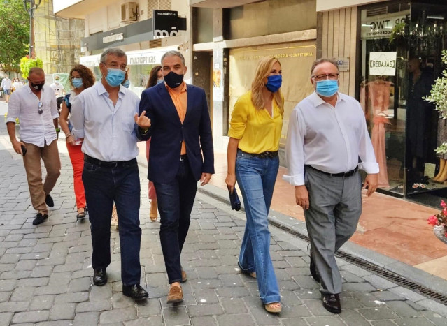 Ana Beltrán,  Bendodo, García Urbano y Villanova en Estepona