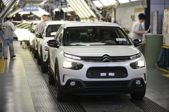 Fábrica de vehículos de Citroën en Madrid.