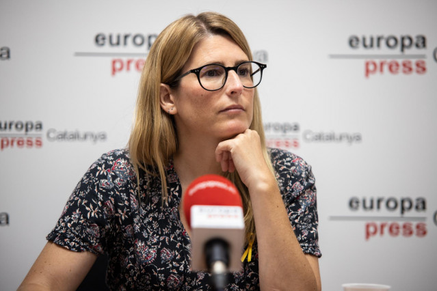 La nueva vicepresidenta de JxCat, Elsa Artadi, durante una entrevista para Europa Press realizada en Barcelona, Catalunya, (España) a 10 de agosto de 2020.
